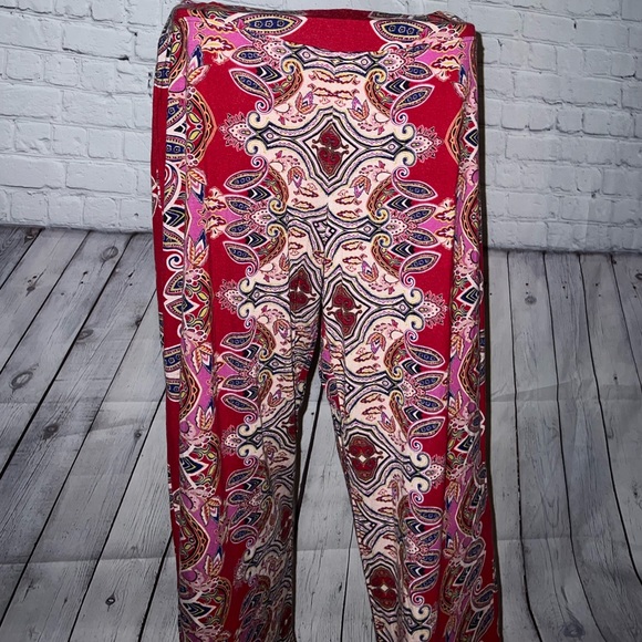 Soma Pants - Soma Red & Pink Multicolor Pants size M